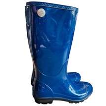 UGG Blue Shayne Waterproof Rain Boots Size 8 - £47.46 GBP