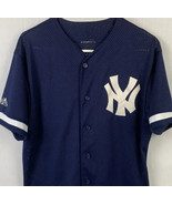 Vintage Authentic New York Yankees Jersey Derek Jeter #2 Majestic Navy M... - £63.75 GBP