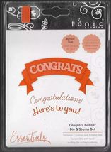 Tonic Studios. Congrats Stamp &amp; Die Set - $6.00