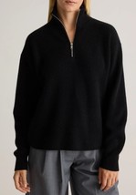Quince Mongolian Cashmere Fisherman Quarter Zip Sweater, Small, NWT - $89.07
