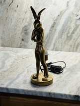 Designer Retro Rabbit Table Lamp Design Resin Rabbit. Per Photos-RARE-SHIP 24HRS - £118.99 GBP