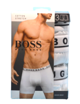 Hugo Boss Men’s White 3 Pack Underwear Briefs Cotton  Trunk Boxers Size 2XL - £27.22 GBP
