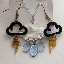 Clouds Necklace and Earrings Set - $3.00