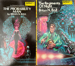 Lot Of 2 Brian N Ball  DAW Paperbacks 1972 Probability Man Regiments of ... - $7.70