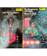 Lot Of 2 Brian N Ball  DAW Paperbacks 1972 Probability Man Regiments of ... - $146.35 MXN