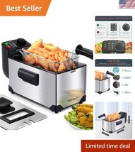ETL Certified Electric Deep Fryer - 3.2 Quart Capacity for Crispy Fried ... - $82.49