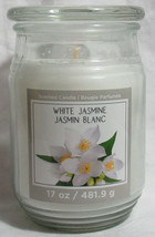Ashland Scented Candle NEW 17 oz Large Jar Single Wick Spring WHITE JASMINE - $19.60