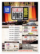 Hot Rod Power Tour 2005 Multi-City Car Show Full-Page Print Magazine Ad - $9.70