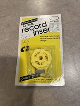 Vintage Carter-Craft Yellow Plastic 45 RPM Record Adaptors Inserts Pack ... - $6.00