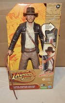 Hasbro Indiana Jones Talking Whip Action Indiana Jones 12” F6032 Figure Nib 268S - £27.96 GBP
