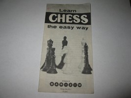 1967 Bar-Zim Classic Chess Board Game Piece: Instruction Booklet - £1.96 GBP