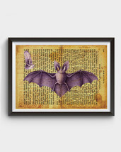 Gothic Bat Anatomy, Dracula Inspired Art Poster - £11.84 GBP+