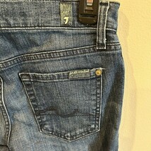7 FOR ALL MANKIND Roxanne Blue Jeans Straight Size 25 Great Condition - $24.74