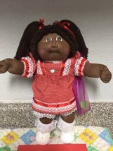 Vintage Cabbage Patch Kid Girl African American Head Mold #2 Brown Hair - £159.50 GBP