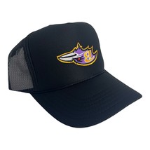 New Upside Baltimore Ravens Trendy Black Hat 5 Panel High Crown Trucker Snapback - £18.69 GBP