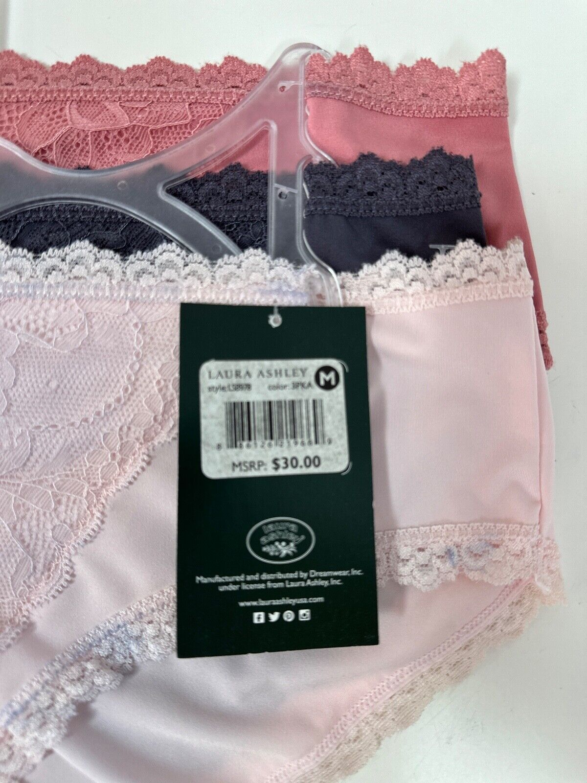 Laura Ashley Lace Top Everyday Briefs Panties L