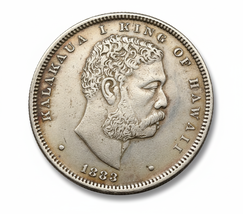 1883 King Kalakaua I Hawaiian Hapalua Fantasy Restrike Medal Collectible - $13.17