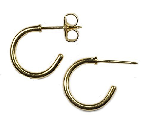 Gold 1 2 Inch Hoops Ear Piercing Earrings and 50 similar items