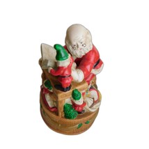 Abraham &amp; Straus Santas Workshop Music Box Vintage READ - $16.82