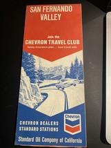 1970 Chevron San Fernando Valley California Gas Station Travel Road Map ... - £5.34 GBP