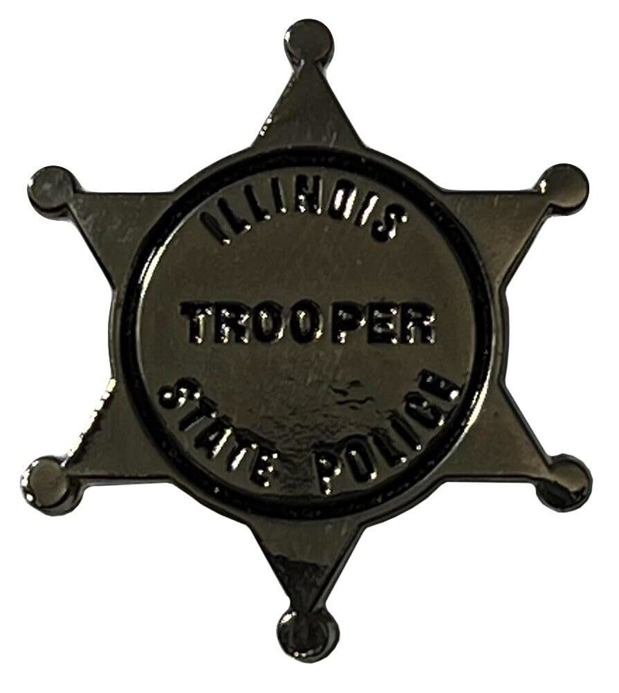 Illinois State Police Trooper Badge Hat Cap Lapel Pin PO-514 (3) - $4.44+