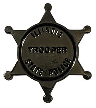 Illinois State Police Trooper Badge Hat Cap Lapel Pin PO-514 (3) - $6.24+