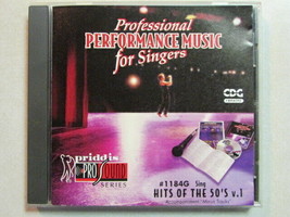 Professional Performance Music For Singers Hits Of The 50&#39;s V. 1 Cd #1184G Cd+G - £6.03 GBP