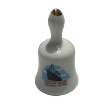 Queen Mary Souvenir Bell Mini 2 inch Long Beach California - £7.87 GBP