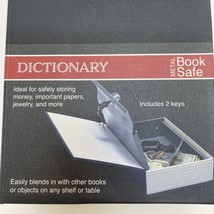 Dictionary Metal Book Safe With Keys Navy Blue Mark Feldstein &amp;Assoc Sea... - £11.33 GBP