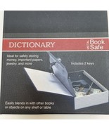 Dictionary Metal Book Safe With Keys Navy Blue Mark Feldstein &amp;Assoc Sea... - £10.81 GBP