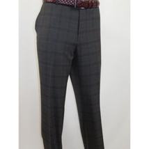 Men Renoir Suit Super 140 Wool Side Vent Classic Fit English Plaid 559-2 Gray image 12