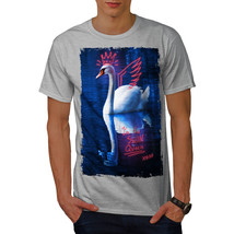 Wellcoda Swan Queen Nature Mens T-shirt, Noble Graphic Design Printed Tee - £14.55 GBP+