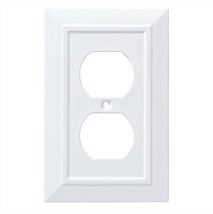 Franklin Brass W35242-PW Pure White Architect Single Duplex Cover - £15.97 GBP