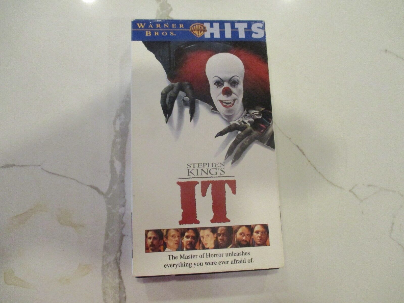1998 Stephen King&#39;s IT VHS horror home video 0085391615835 Penny Wise - $49.99