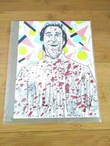 BAM! American Psycho Bateman 8x10 Fan Art Print #1389/2200 Signed by Artist COA - £11.98 GBP