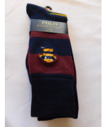 Men&#39;s Polo Ralph Lauren 2 pack Pair socks 10-13 dress casual 899103pk Na... - £29.23 GBP