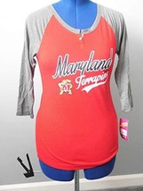 Campus Heritage Womens Maryland Terrapins Baseball Tee (Red, Small) - £22.15 GBP