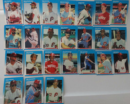 1987 Fleer Philadelphia Phillies Team Set Of 24 Baseball Cards - £3.14 GBP