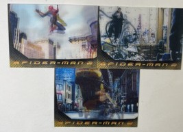 SPIDER-MAN MOVIE 2 LENTICULAR MOTION INSERT CARDS L1-L3  Set Marvel - $14.49