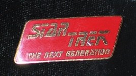 Star Trek: The Next Generation Name Logo Metal Enamel Pin RED 1988 NEW UNUSED - $7.84