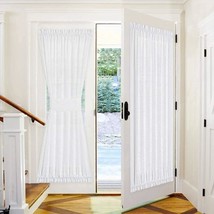 Pony Dance Front Door Curtain - 52 By 72 Inches White Sheers Weave, 1 Pc.. - $44.94