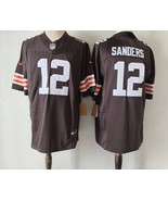 New Mens Shedeur Sanders #12 Browns Stitched Top Rookie  Football FuseJe... - $1,003.23 MXN