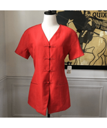 Vintage Spiegel Linen Blend Short Sleeve Blazer 8 - €19,77 EUR
