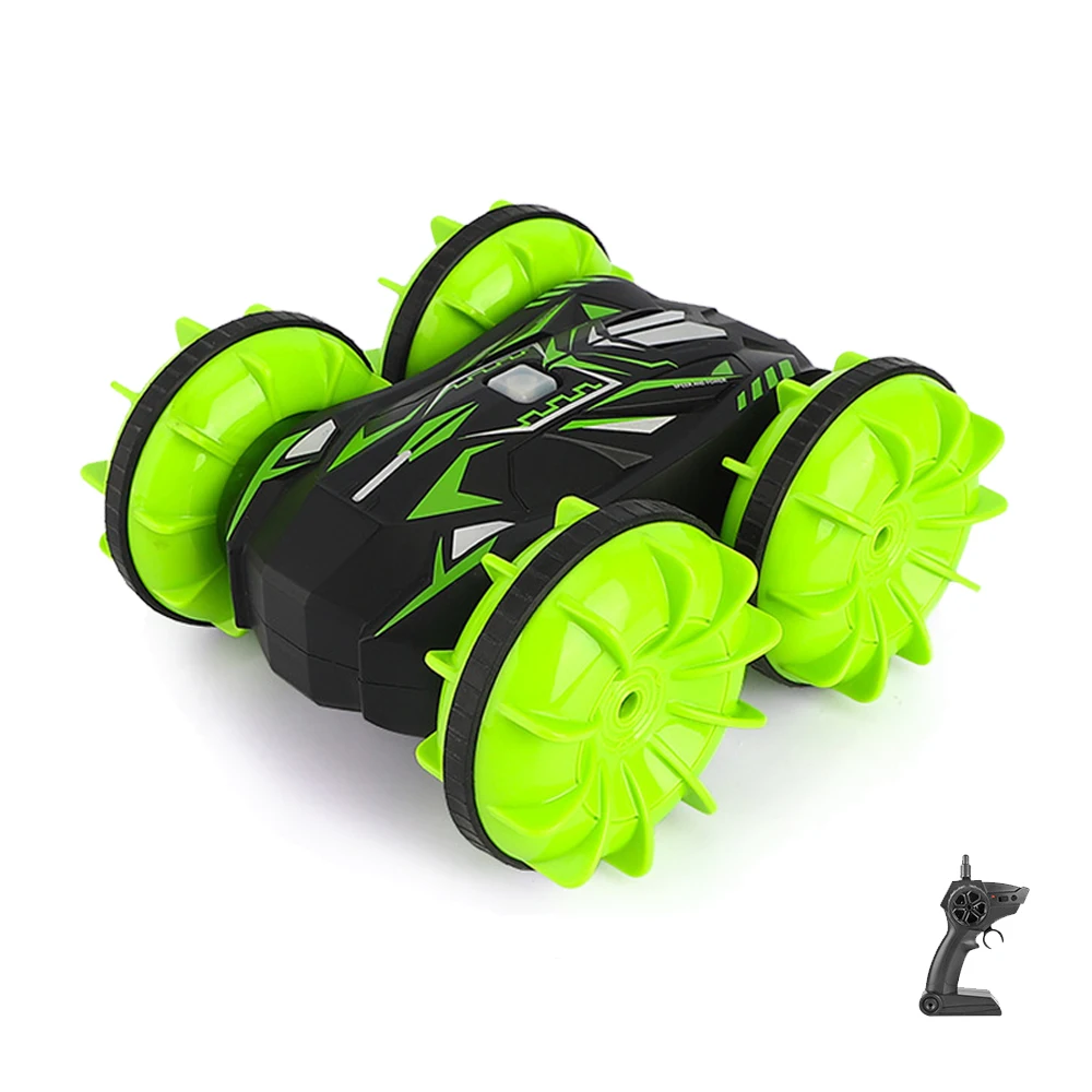 Remote Control Stunt Car Vehicle Amphibious Double-sided Flip Driving Drift Radi - $187.41