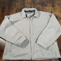 EMS Vintage Cream Fleece Women’s Polartec Jacket Full Zip Up Size Medium - $15.64