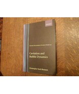 Cavitation and Bubble Dynamics by Christopher Earls Brennen 1995 HC  - $90.25 CAD