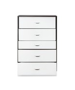 ACME Eloy Chest in White &amp; Espresso - £241.45 GBP