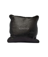 Moroccan Leather Pillow, Black traditional Throw Pillow Case by Kenzadi - $95.04 CAD