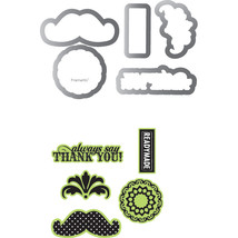 Sizzix Echo Park Framelits Die Cutting Template And Clear Acrylic Stamp Set Time - £34.72 GBP