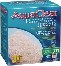 AquaClear Filter Insert Ammonia Remover - 70 gallon - 3 count - £17.34 GBP